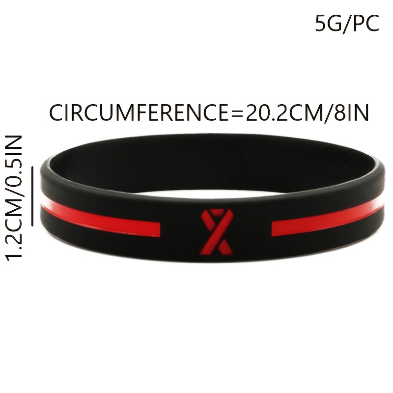 3pcs Firefighter Silicone Wristband Set